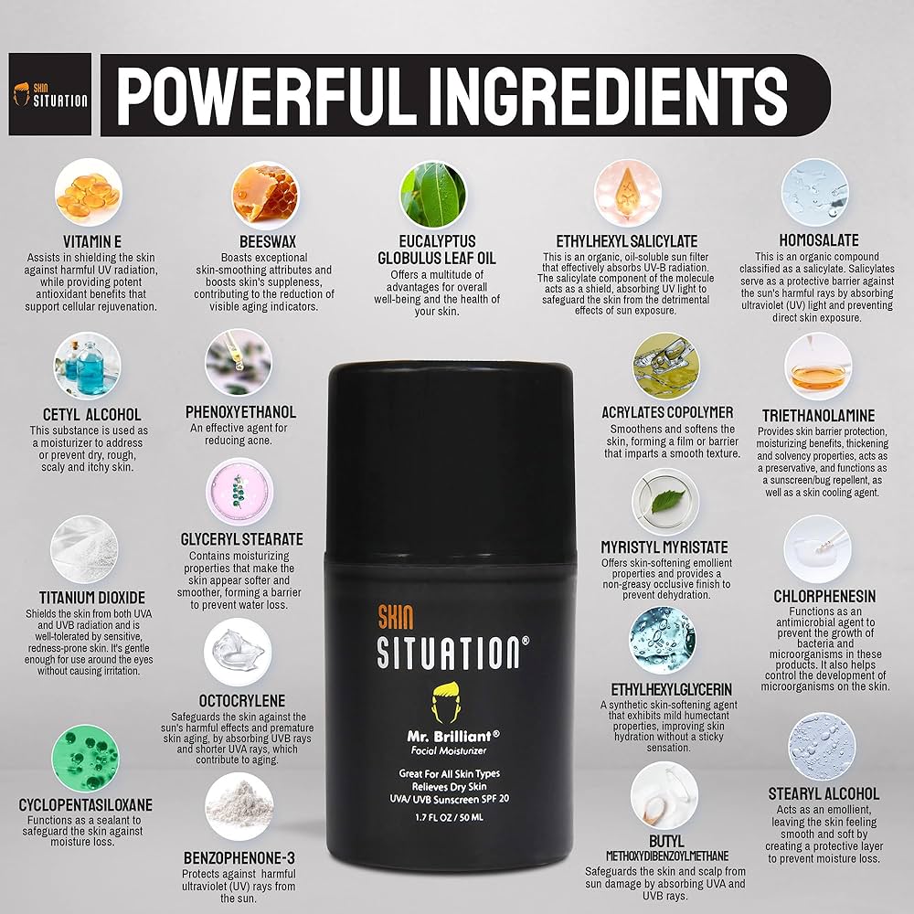 Amazon.com: Mr. Brilliant Facial Moisturizer for Men – Daily